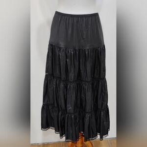 VINTAGE FULL TIERED BARBIZON SKIRT SLIP